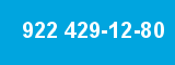 922 429-12-80 922 429-12-80
